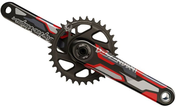 Шатуни TRUVATIV Descendant CoLab Troy Lee Designs Eagle All Downhill DUB83 12s 170 w Direct Mount 36t X-SYNC 2 CNC Chainring Red