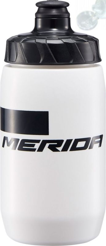 Фляга MERIDA Bottle Stripe White Black 500ccm with cap