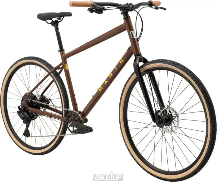 Велосипед міський 28" MARIN Kentfield 2 Gloss Brown Black Yellow