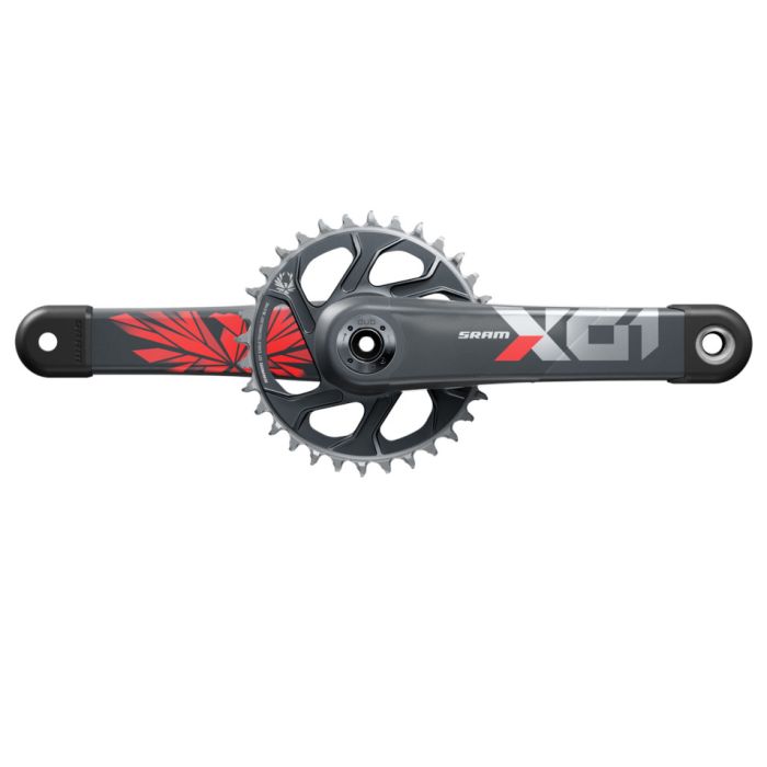 Шатуны SRAM X01 Eagle Boost 148 DUB 12s 165 w Direct Mount 32T X-SYNC 2 Chainring Lunar Oxy Red (DUB Cups/Bearings not included) C3