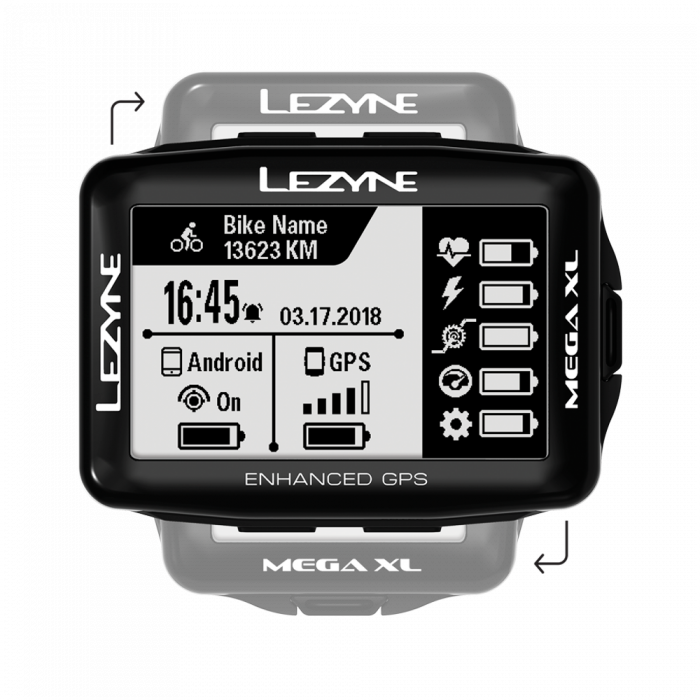 GPS компьютер Lezyne MEGA XL GPS HR/ProSC LOADED Чорний Y14