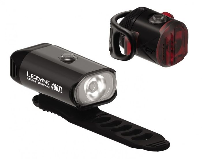 Комплект світла Lezyne MINI DRIVE 400 / FEMTO USB DRIVE PAIR Чорний/Чорний 400/5 люменів Y13