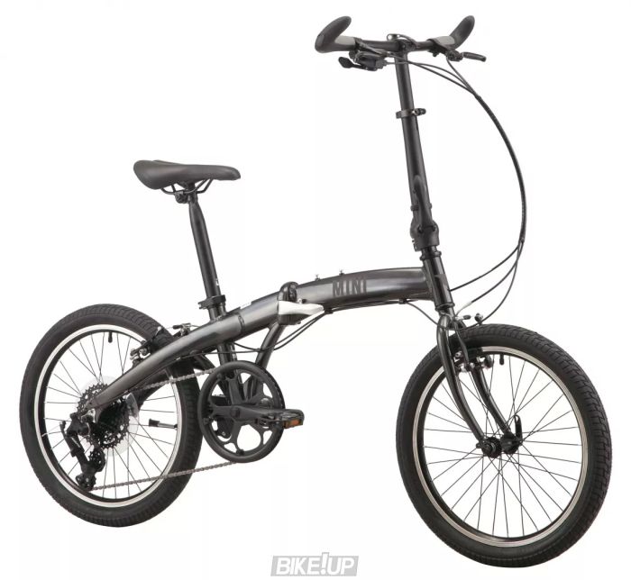 Велосипед складний 20" PRIDE Mini 8 Темно-Сірий