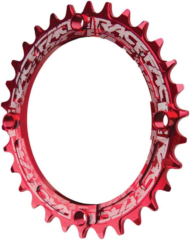 Зірка RaceFace CHAINRING,NARROW WIDE,104X30,RED,10-12S