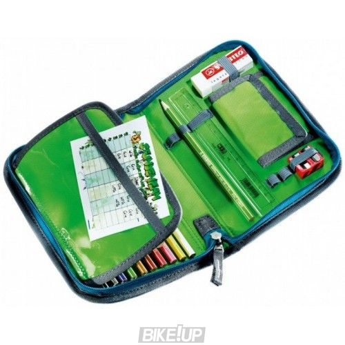 Пенал DEUTER Pencil Box колір 3016 blue arrowcheck з олівцями