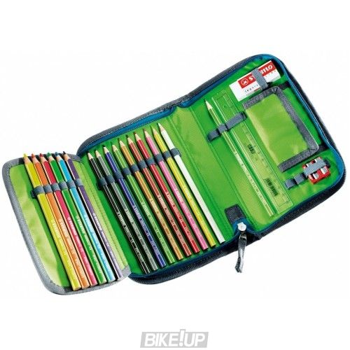 Пенал DEUTER Pencil Box колір 3016 blue arrowcheck з олівцями