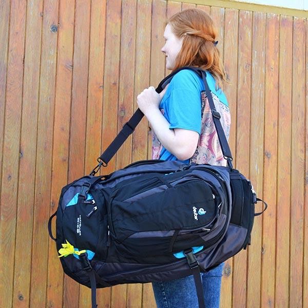Рюкзак DEUTER Traveller 60 + 10 SL колір 7321 black-turquoise