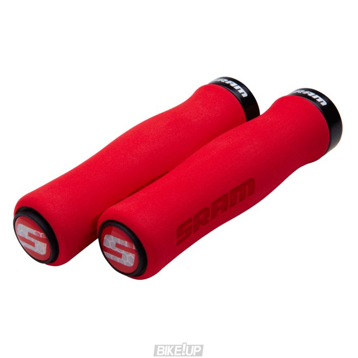 Гріпси SRAM Locking Grips Contour Foam 129mm Red with Single Black Clamp and End Plugs