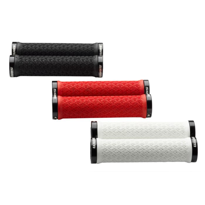 Гріпси SRAM Locking Grips Red with Double Clamps & End Plugs