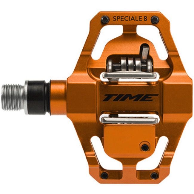 Педалі контактні TIME Speciale 8 Enduro pedal, including ATAC cleats, Orange